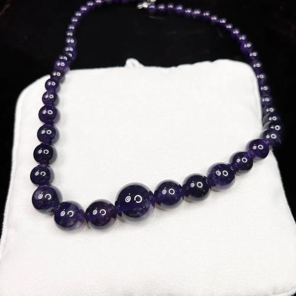 Amethyst Bead Silver Necklace | yahsarah | Gems TV | 925 Sterling Silver